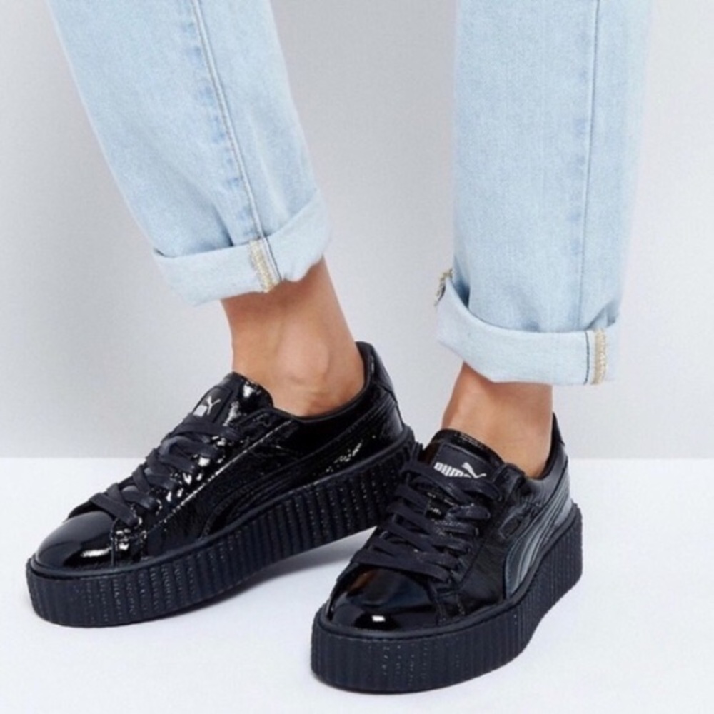 Fenty x Puma | Black Patent Leather Creepers